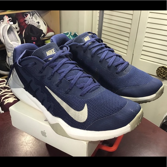 Nike Retaliation TR 2 Low Trainers AA7063-404 Blue/White - Picture 3 of 14